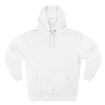Cozy Three-Panel Fleece Hoodie — Lightweight White Pullover