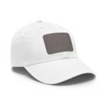 Leather Patch Dad Hat — Classic Rectangle Patch Baseball Cap - Image 2