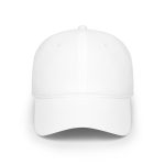 Low Profile Baseball Cap — Classic Minimalist White Dad Hat for Everyday Wear
