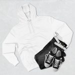 Cozy Three-Panel Fleece Hoodie — Lightweight White Pullover - Image 3