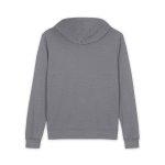 Heather Gray Full-Zip Hoodie — Classic Casual Zip-Up Hooded Jacket - Image 2