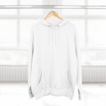 Cozy Three-Panel Fleece Hoodie — Lightweight White Pullover - Image 4