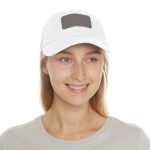 Leather Patch Dad Hat — Classic Rectangle Patch Baseball Cap - Image 4