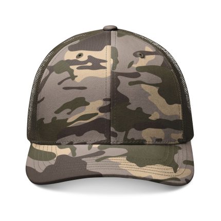 Camo Trucker Hat — Classic Embroidered Camouflage Mesh Cap